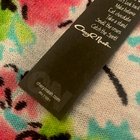 Cheryl Nash floral tank top NWT Medium - Picture 9 of 12